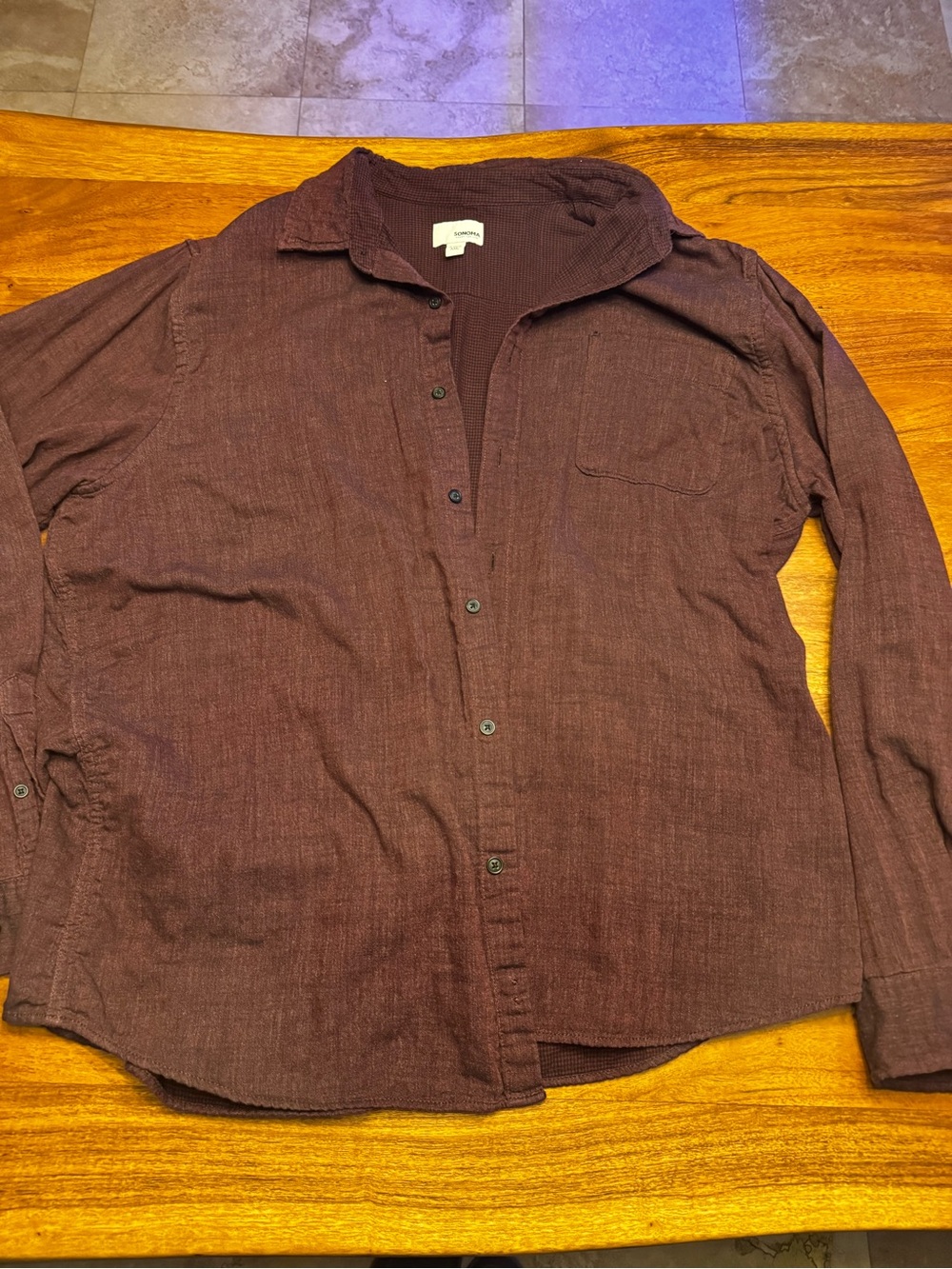 Casual Men's Button-Up Bundle - Light Blue, Burgundy, Gray, Plaid - Picture 5 of 7